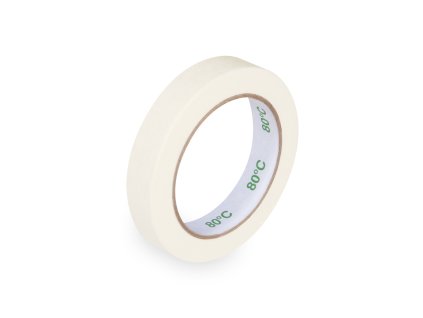 Lepiaca páska krep biela 19 mm x 50 m (do + 80°C)