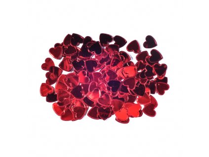 Dekorácia srdcia červené 15 mm/14 g