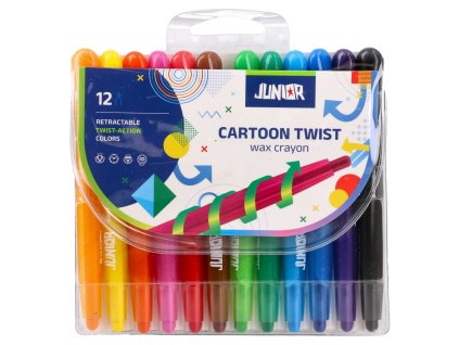 Voskovky Twist JUNIOR - sada 12 farieb