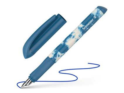 Pero bombičkové Schneider Easy - batik modrá