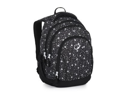 Školský batoh BagMaster SUPERNOVA 24 A - čierno-biely