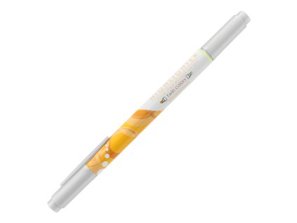 Zvýrazňovač AHM 21271, obojstranný - žltý/oranžový