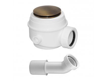 Sifón clic-clac pre sprchovú vaničku, bronz