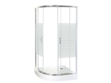Madera 100x80 štvrťkruhový sprchový kút s vaničkou