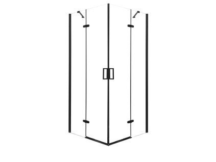 Flow štvorcový sprchový kút, čierny