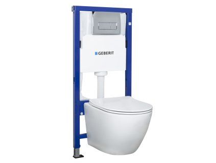 Geberit Duofix Basic Delos White/Delta závesná WC súprava