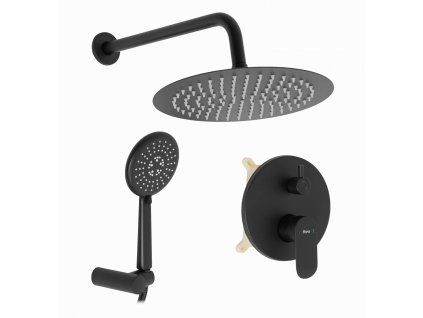 Sprchový set iBox, čierny