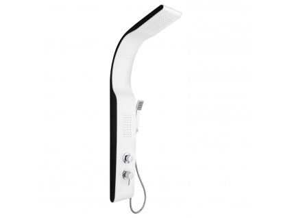 Masážny sprchový panel bielej farby