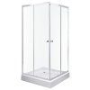 Olga SQ Štvorcový sprchový kút s vaničkou