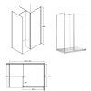 Indre 140 Walk In sprchový kút