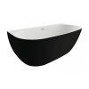 Voľne stojaca akrylátová vaňa Risa, čierna matná