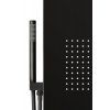Termo masážny sprchový panel termostatický, čierny