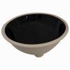 Nel Čierne keramické zapustené umývadlo