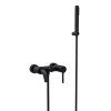 Vaňová batéria Illusion so sprchou, čierna