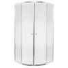 Pixel Biely štvrťkruhový sprchový kút