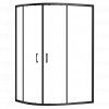 Look black 100x80 štvrťkruhový sprchový kút