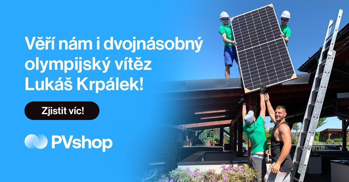 Džudista Lukáš Krpálek spojil svůj domov s obnovitelnými zdroji energie