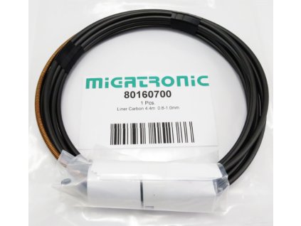 Bovden uhlíkový s bronz.spirálou pro drát 0,8-1,0mm - 4,4m