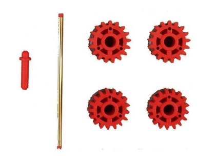 Souprava kladek 1,4 U, hladká, průvlaky