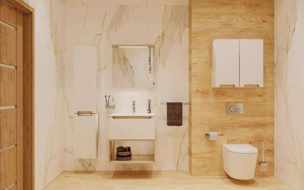 SIKO-Svetly-nabytek-v-minimalistickem-stylu-v-moderni-koupelne-mramorovy-a-dreveny-obklad-a-zavesne-wc-1000x625