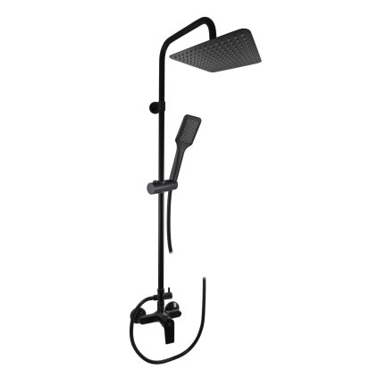 COLORADO - Душевая система со смесителем, Черный - матовый CO182.5/7-04CMAT, RAV Slezák (Цвет Черный - матовый, Размер 150 мм)
