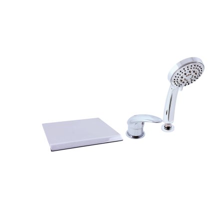 ДУНАЙ - Смеситель для ванны на 3 отверстия, водопад, Хром D474.5Y, RAV Slezák (Цвет ЗОЛОТО - блестящее, Размер 1/2")