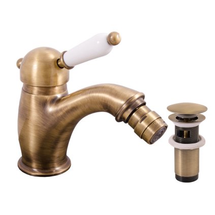 LABE - Bidet faucet with outlet, Old brass (Bronze) L545.5SM, RAV Slezák (Цвет Старая латунь (бронза), Размер 1/2")