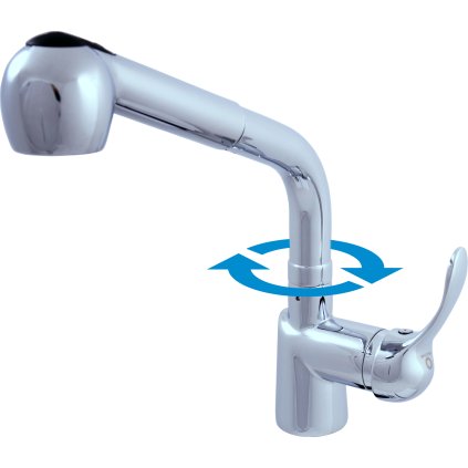 LABE - Смеситель для мойки, Chrome L011.5, RAV Slezák (Цвет Хром, Размер 1/2")