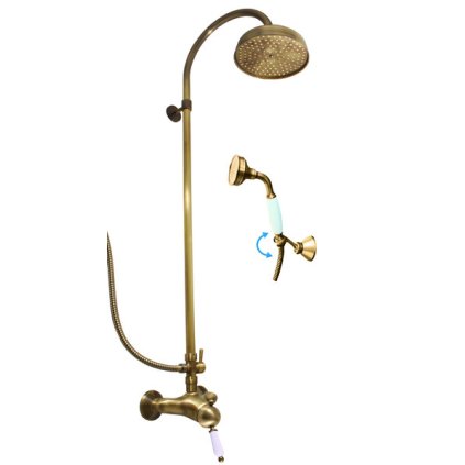 19903 2 1855 2 labe sprchovy system s vodovodni baterii stara mosaz bronz l581 5 3sm rav slezak