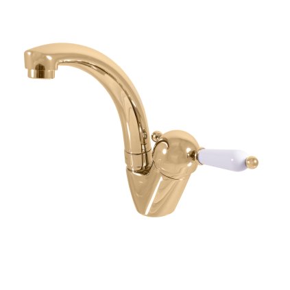 LABE - Basin mixer without drain, Gold - shiny L506.5/2Z, RAV Slezák (Цвет ЗОЛОТО - блестящее, Размер 1/2")