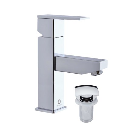 LOIRA - Basin mixer with drain, Chrome LR529.5K, RAV Slezák (Цвет Хром, Размер 1/2")