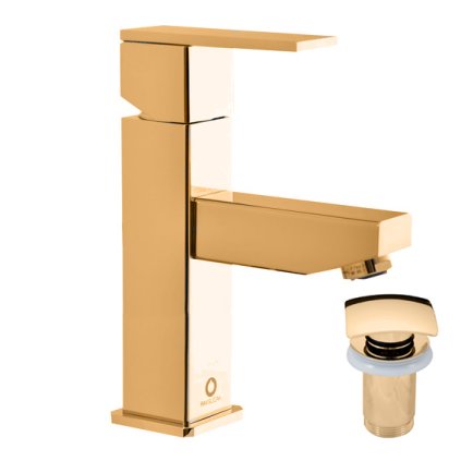 LOIRA - Basin mixer with drain, Gold - shiny LR529.5KZ, RAV Slezák (Цвет ЗОЛОТО - блестящее, Размер 1/2")