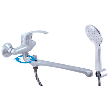 MISSISSIPPI - Смеситель для ванны/умывальника, Chrome MS057.5/1, RAV Slezák (Цвет Хром, Размер 150 мм)