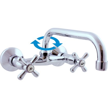 МОРАВА - Смеситель для мойки, Хром MK102.5/27, RAV Slezák (Цвет Хром, Размер 150 мм)