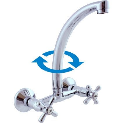 МОРАВА - Смеситель для мойки, Хром MK102.5/3, RAV Slezák (Цвет Хром, Размер 150 мм)