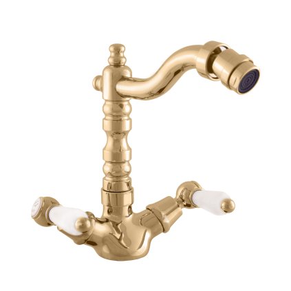 MORAVA RETRO - Смеситель для биде без слива, Shiny gold MK520.5/9Z, RAV Slezák (Цвет ЗОЛОТО - блестящее, Размер 1/2")