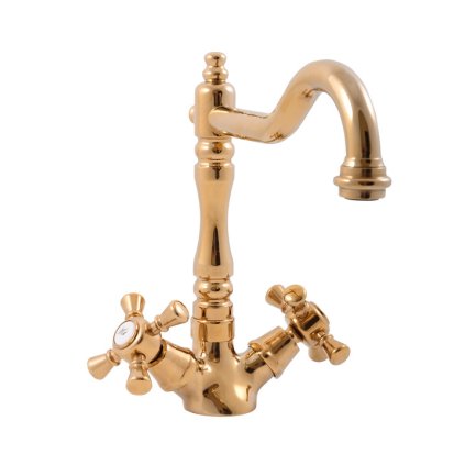 МОРАВА РЕТРО - Смеситель для мойки, Shiny gold MK320.5/8Z, RAV Slezák (Цвет ЗОЛОТО - блестящее, Размер 1/2")