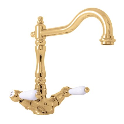 МОРАВА РЕТРО - Смеситель для мойки, Блестящее золото MK520.5/8Z, RAV Slezák (Цвет ЗОЛОТО - блестящее, Размер 1/2")