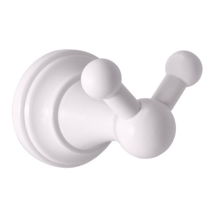 20845 1 5725 1 morava retro koupelnovy doplnek vesacek dvojity bila leskla mka0102b rav slezak