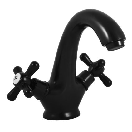 MORAVA RETRO - Basin mixer without drain, Black - matt MK128.5CMAT, RAV Slezák (Цвет Черный - матовый, Размер 1/2")
