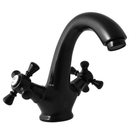 MORAVA RETRO - Basin mixer without drain, Black - matt MK328.5CMAT, RAV Slezák (Цвет Черный - матовый, Размер 1/2")