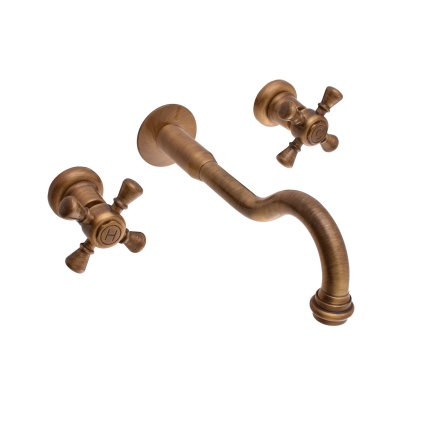 21181 2 3493 2 morava retro umyvadlova baterie podomitkova s telesem stara mosaz bronz mk331sm rav slezak