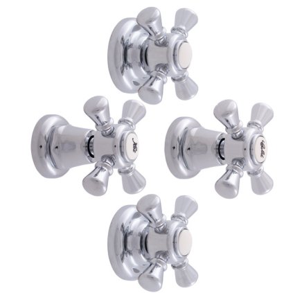 MORAVA RETRO - Смеситель для ванны/душа, двухходовой, скрытый, с корпусом, Chrome MK386K, RAV Slezák (Цвет Хром)