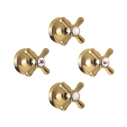 MORAVA RETRO - Смеситель для ванны/душа, двухходовой, скрытый, с корпусом, Shiny Gold MK186KZ, RAV Slezák (Цвет ЗОЛОТО - блестящее)