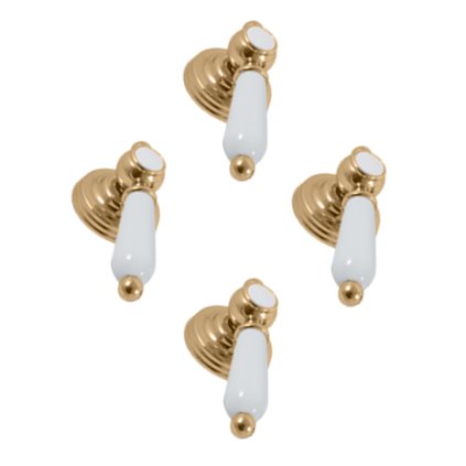 MORAVA RETRO - Смеситель для ванны/душа, двухходовой, скрытый, с корпусом, Shiny Gold MK586KZ, RAV Slezák (Цвет ЗОЛОТО - блестящее)