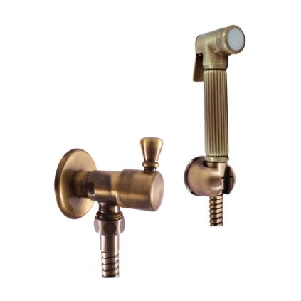 21919 1 1654 1 nastenny ventil s bidetovou sprskou a drzakem stara mosaz bronz sk6605 1sm rav slezak