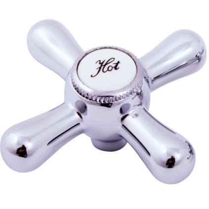 Ручка РЕТРО - горячая вода, Хром KR1002, RAV Slezák (Цвет Хром)