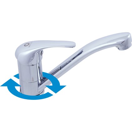 САЗАВА - Смеситель для раковины однорычажный без слива, Хром SA092.5, RAV Slezák (Цвет Хром, Размер 1/2")