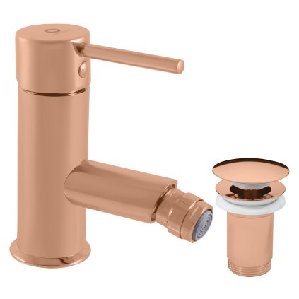 SEINA - Смеситель для биде с выпуском, Розовое золото - глянцевый SE945.5KZRL, RAV Slezák (Цвет ЗОЛОТАЯ РОЗА - блестящая, Размер 1/2")