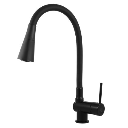 SEINA - Sink mixer with flexible arm, Black - matte SE908.5/13CMAT, RAV Slezák (Цвет Черный - матовый, Размер 1/2")